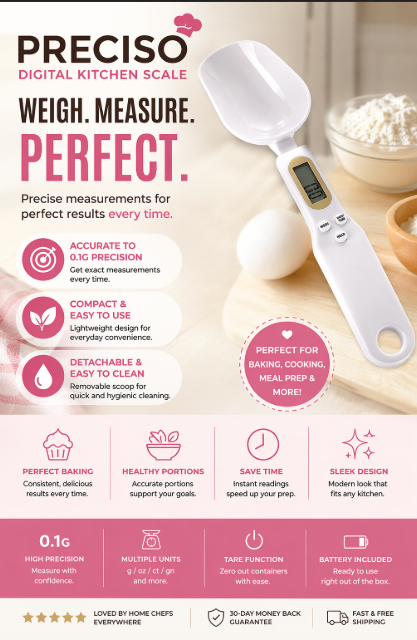 Preciso Digital Kitchen Scale
